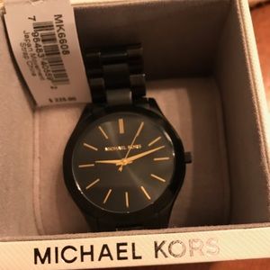 Michael Kors black/gold watch